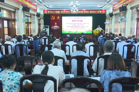 Đảng ủy phường Duy Tiên sơ kết, đánh giá nhiệm vụ 9 tháng đầu năm, triển khai nhiệm vụ trọng tâm 3 tháng cuối năm 2025 
