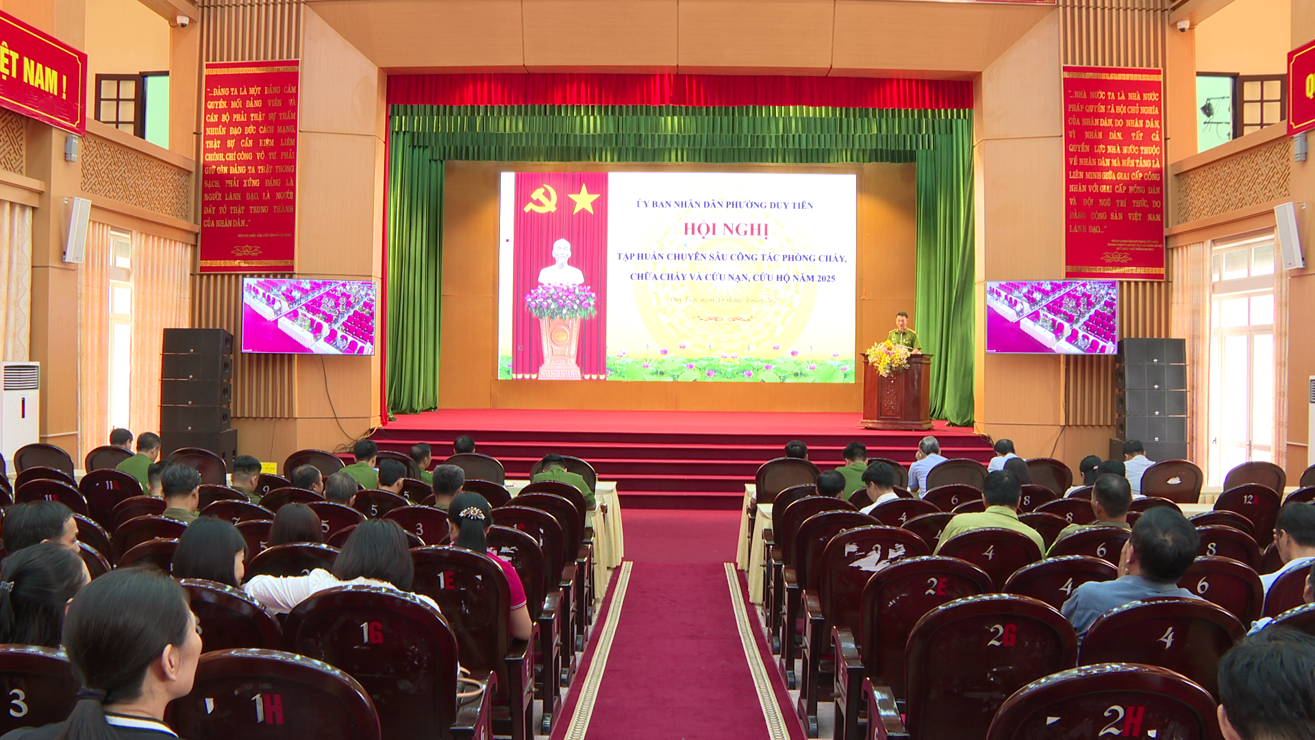 UBND phường Duy Tiên tổ chức hội nghị tập huấn chuyên sâu công tác PCCC&CNCH năm 2025